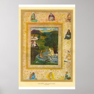 Classic Asian Art Mughal India 17e eeuw Poster