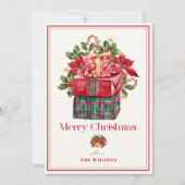 Classic Assorted Cadeaus Kerst Feestdagenkaart (Voorkant)