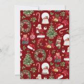 Classic Assorted Cadeaus Kerst Feestdagenkaart (Achterkant)