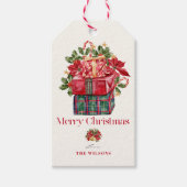 Classic Assorted Cadeaus Kerstvakantie Cadeaulabel (Voorkant)