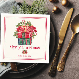 Classic Assorted Cadeaus Kerstvakantie Servet