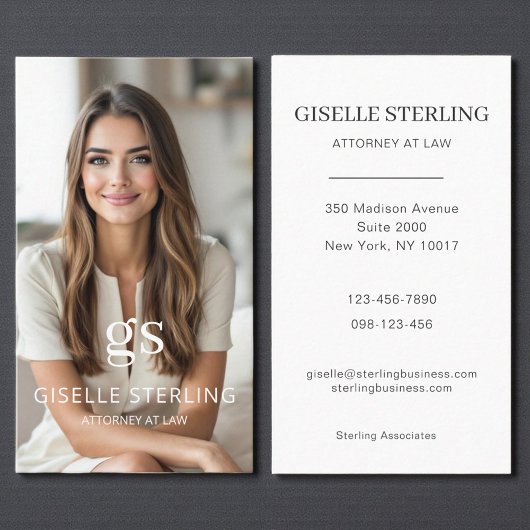 Classic Attorney at Law Professional Photo  Visitekaartje