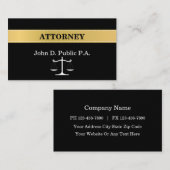 Classic Attorney Justice Scale Visitekaartje (Voorkant / Achterkant)