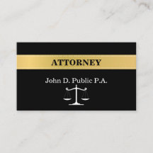 Classic Attorney Justice Scale Visitekaartje