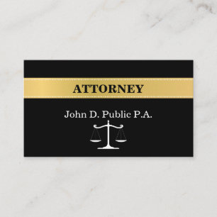 Classic Attorney Justice Scale Visitekaartje
