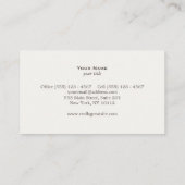 Classic Attorney Justice Scale Visitekaartje (Achterkant)