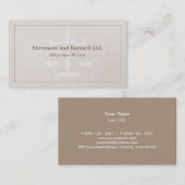 Classic Attorney Visitekaartje (Voorkant / Achterkant)