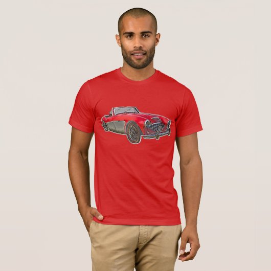 Classic Austin-Healey Abstract T-shirt (Voorkant volledig)