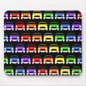 Classic Austin Mini Cooper Rainbow Muismat (Voorkant)