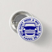 Classic Austin Mini Cooper Ronde Button 3,2 Cm (Voorkant /achterkant)