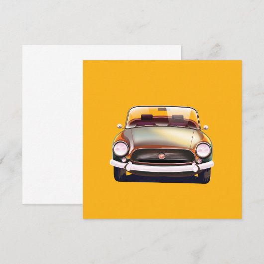 Classic auto Aankondiging (Voorkant / Achterkant)