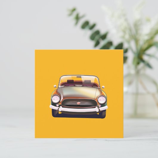 Classic auto Aankondiging (Staand voorkant)