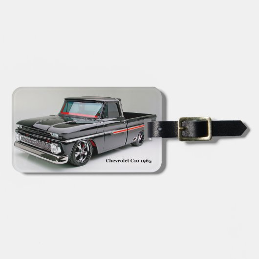 Classic auto afbeelding voor Bagage-Label-lederen Bagagelabel (Voorkant horizontaal)