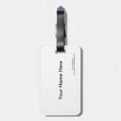 Classic auto afbeelding voor Bagage-Label-lederen Bagagelabel (Achterkant verticaal)
