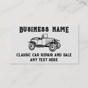 Classic auto reparatie en verkoop  Visitekaartje