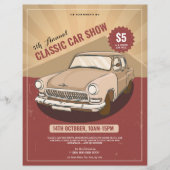 Classic Auto Show Flyer Sjabloon (Voorkant)