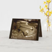 Classic Auto Vaderdag Kaart (Gele Bloem)