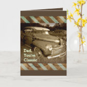 Classic Auto Vaderdag Kaart (Gele Bloem)