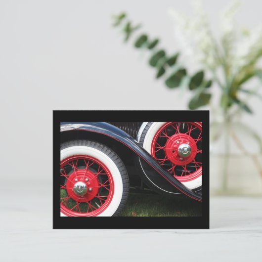 Classic autoband briefkaart (Staand voorkant)