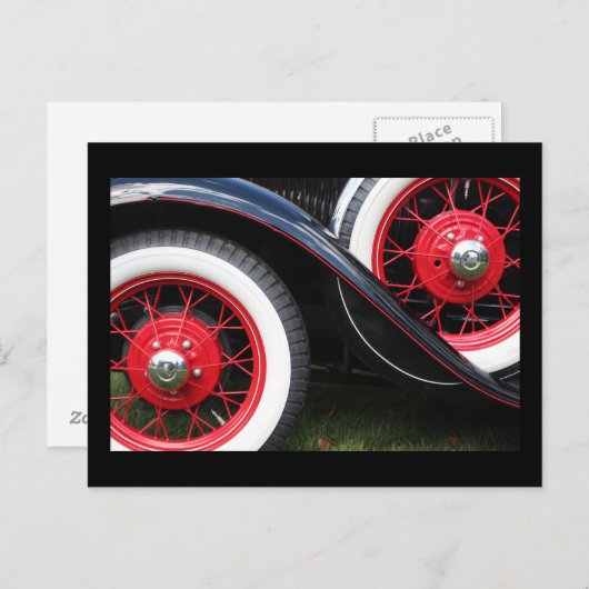 Classic autoband briefkaart (Voorkant / Achterkant)