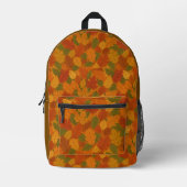 Classic Autumn/fall leaves patterned Bedrukte Rugzak (Voorkant)