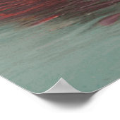 Classic Autumn uitzicht van een  met krimfoelblad  Poster (Hoek)