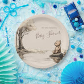 Classic Baby Beer Forest | BABY SHOWER Papieren Bordje (Feest)