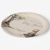 Classic Baby Beer Forest | BABY SHOWER Papieren Bordje (Gekanteld)