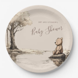 Classic Baby Beer Forest | BABY SHOWER Papieren Bordje