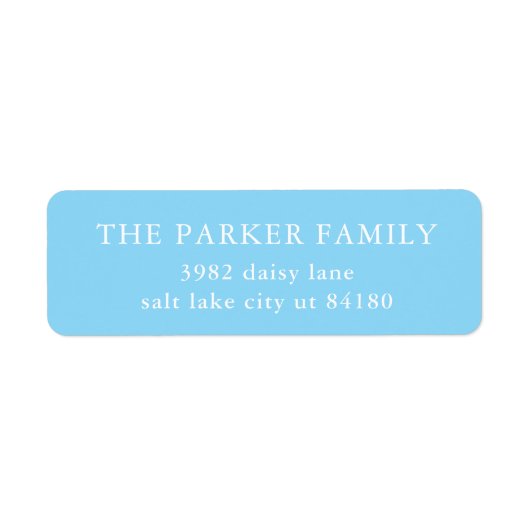 Classic Baby Boy Blue Birth Announcement Envelope Etiket (Voorkant)