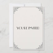 Classic Baby Gender Reveal Party Invitation Kaart (Achterkant)