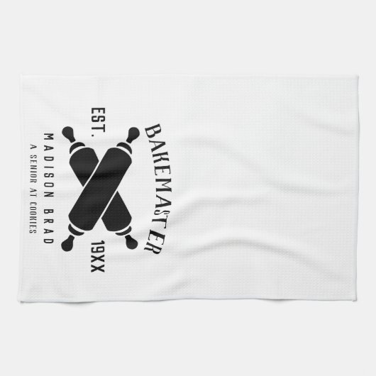 Classic Bake Master moederdag aangepaste zwarte te Theedoek (Horizontaal)