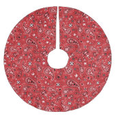 Classic Bandana Red Paisley Kerstboom Rok (Voorkant)