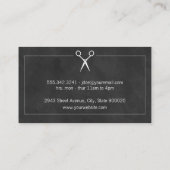 Classic Barber Shop Slanke achtergrond Visitekaartje (Achterkant)