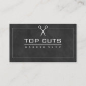 Classic Barber Shop Slanke achtergrond Visitekaartje (Voorkant)