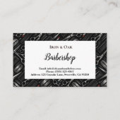 Classic Barbershop Tools Vintage Style Visitekaartje (Achterkant)