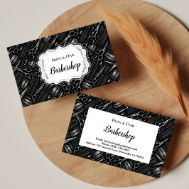 Classic Barbershop Tools Vintage Style Visitekaartje