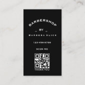 Classic Barbershop Visitekaartje het omgekeerde of (Achterkant)