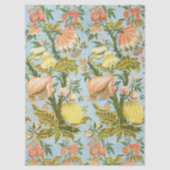 Classic Baroque Floral Fruit Damask Textile Tissuepapier (Voorkant)