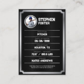 Classic Baseball Trading Kaart voor honkbalspeler Contactkaartje (Achterkant)