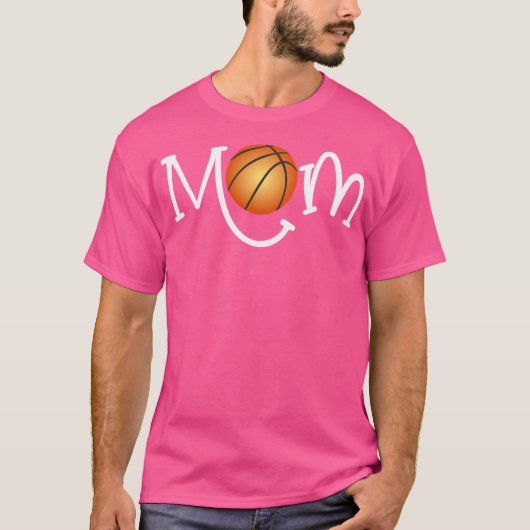 Classic Basketbal Mama Gift Mama met Basketbal T-shirt (Voorkant)