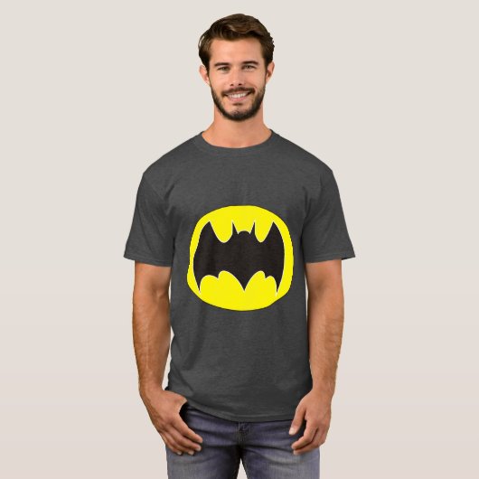 Classic Batman Emblem Shirt – Superheld Fan Appare (Voorkant volledig)