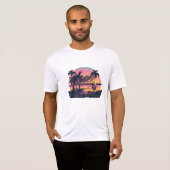 Classic beach and boat pink t-shirt (Voorkant volledig)