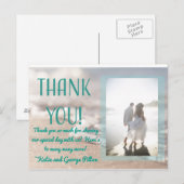 Classic Beach Wedding Dank u Briefkaart (Voorkant / Achterkant)