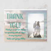 Classic Beach Wedding Dank u Briefkaart (Voorkant)
