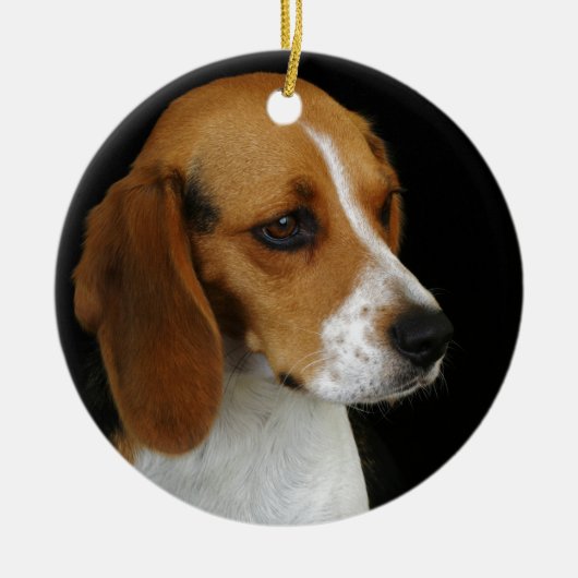 Classic Beagle Keramisch Ornament (Voorkant)