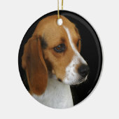 Classic Beagle Keramisch Ornament (Links)