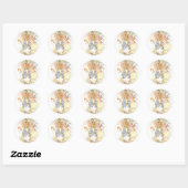 Classic Beatrix Potter Schattige Konijntje Ronde Sticker (Vel)