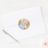 Classic Beatrix Potter Schattige Konijntje Ronde Sticker (Envelop)