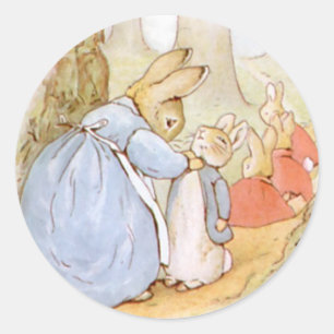 Classic Beatrix Potter Schattige Konijntje Ronde Sticker
